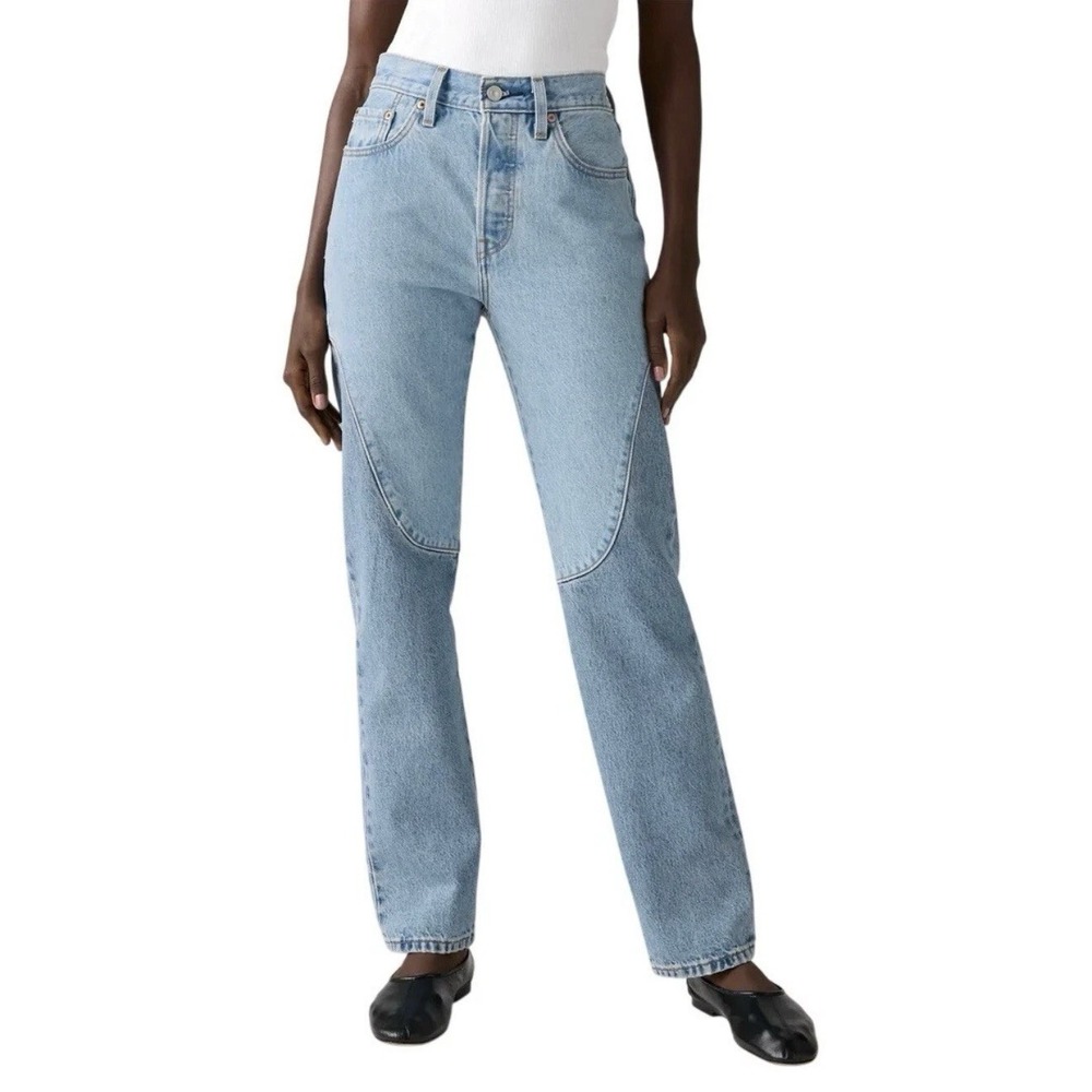 Levi's Women's 501 Jeans County Fair 29x30 Two-Tone Denim Chaps Western NWT